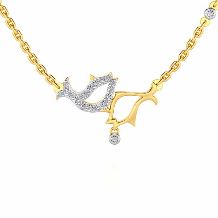 Fish Chums Silver Pendant - Yellow Gold - Image 1