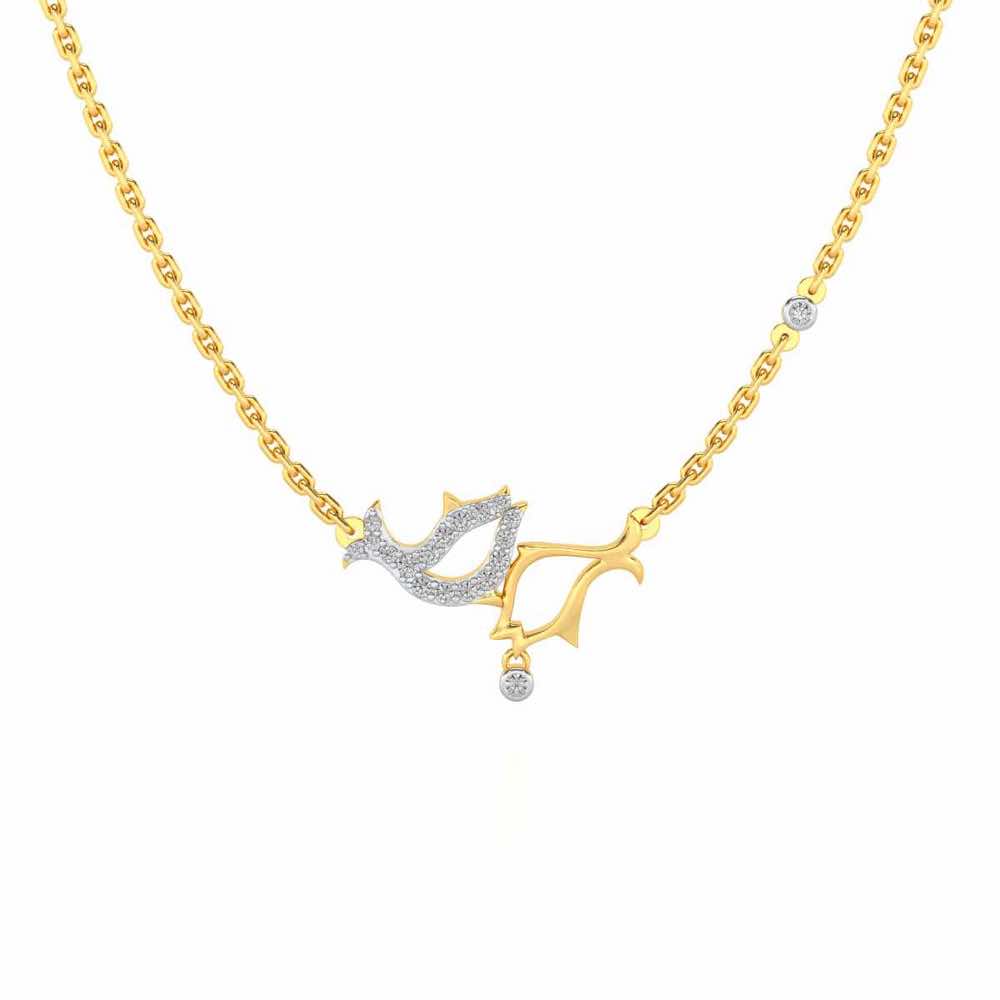 Fish Chums Silver Pendant - Yellow Gold - Image 2