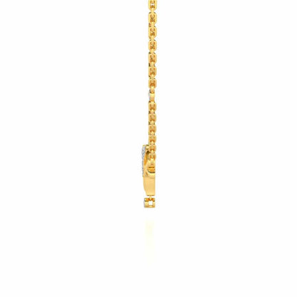 Fish Chums Silver Pendant - Yellow Gold - Image 4
