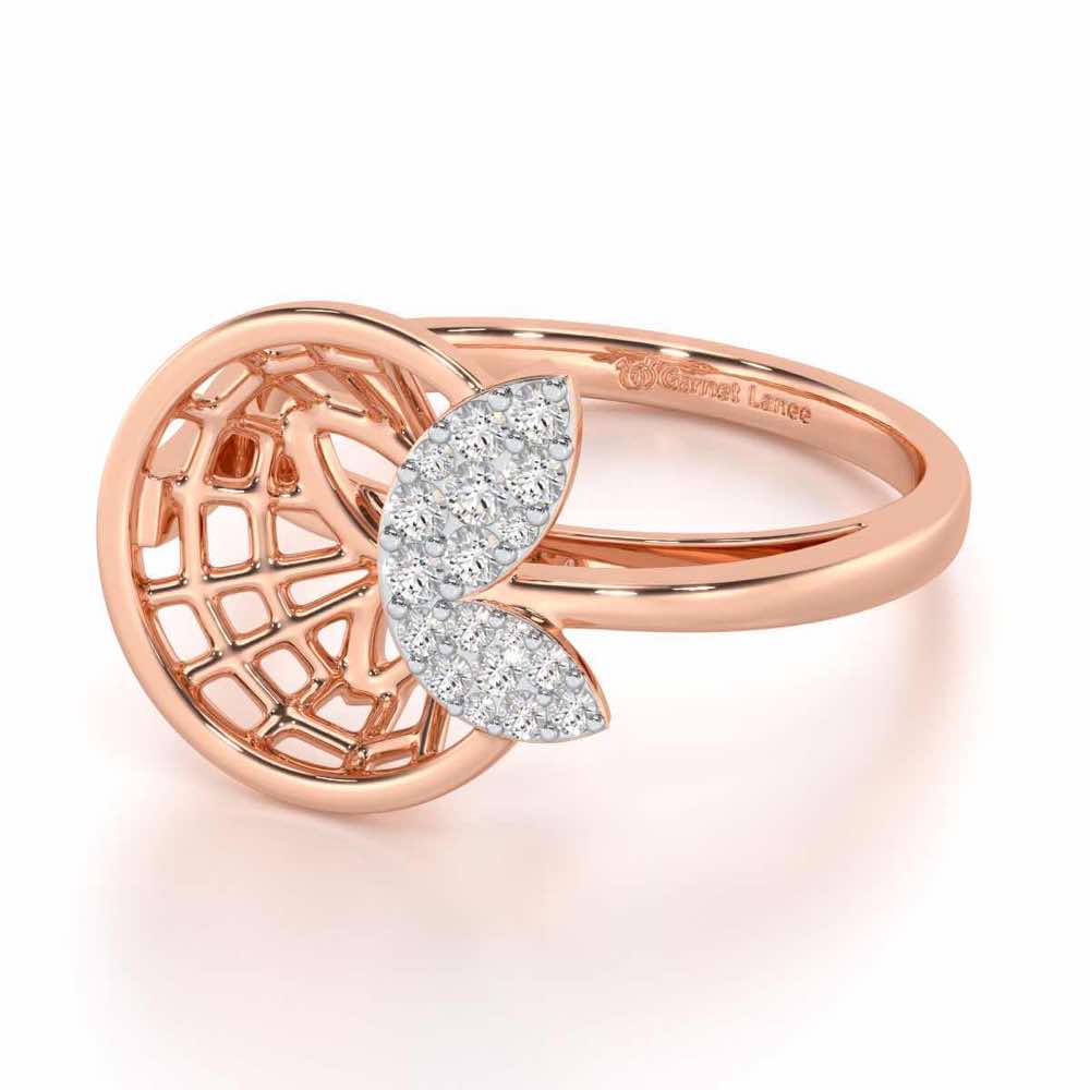 Flight Charm Silver Ring - Rose Gold - Image 2