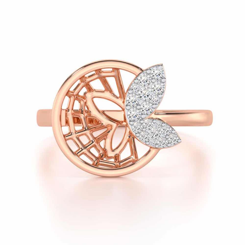 Flight Charm Silver Ring - Rose Gold - Image 4