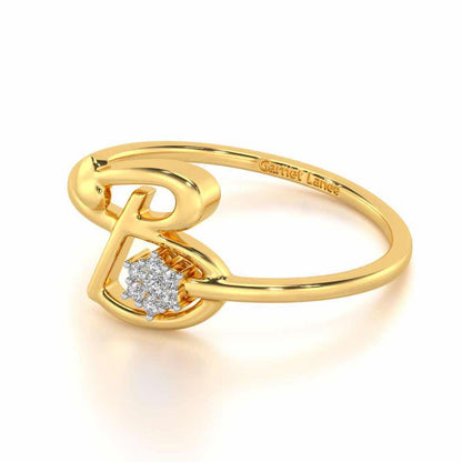 Flora B Silver Ring - Yellow Gold - Image 2