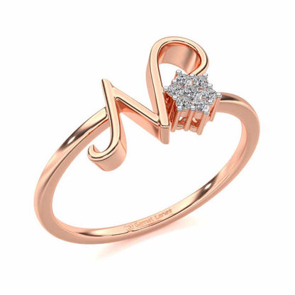 Flora N Silver Ring - Rose Gold - Image 1