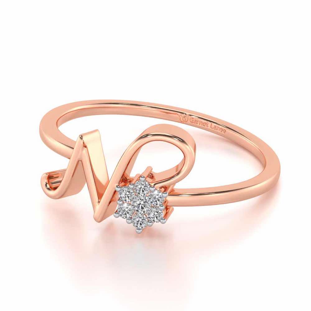 Flora N Silver Ring - Rose Gold - Image 2