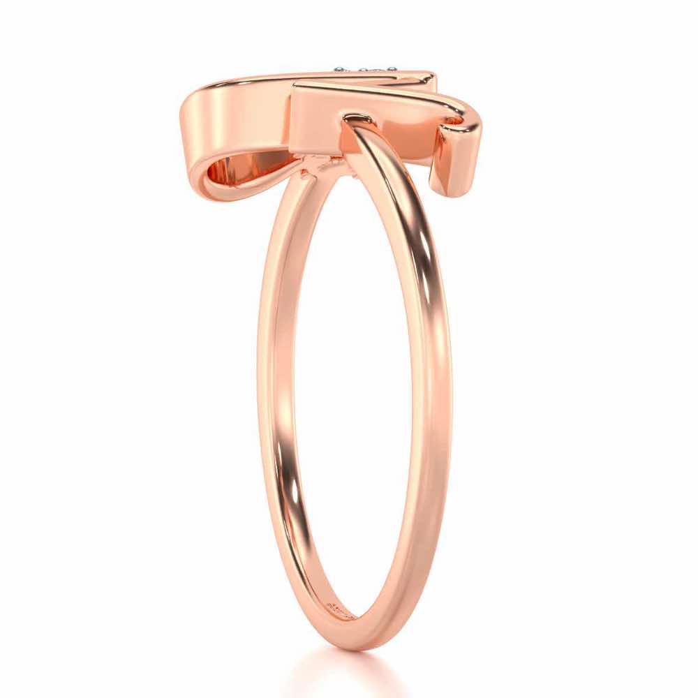 Flora N Silver Ring - Rose Gold - Image 3