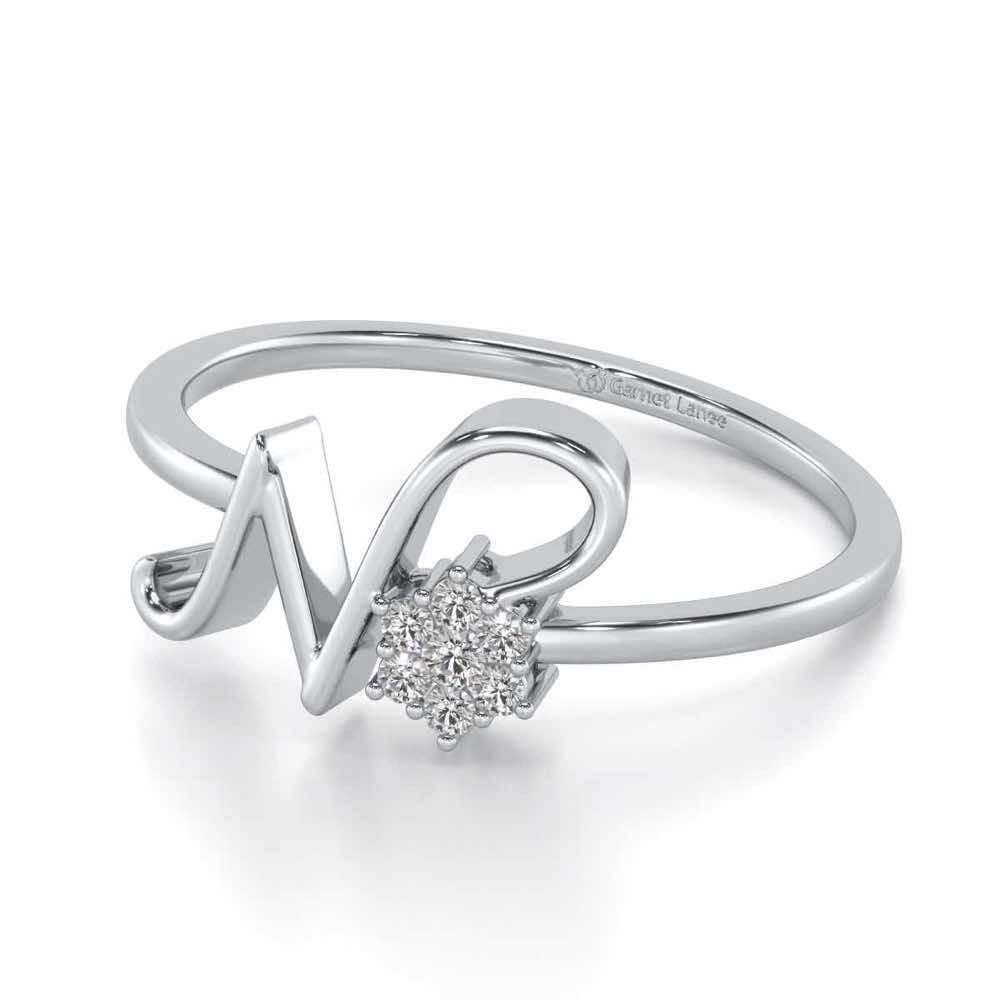 Flora N Silver Ring - White Gold - Image 2