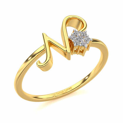 Flora N Silver Ring - Yellow Gold - Image 1