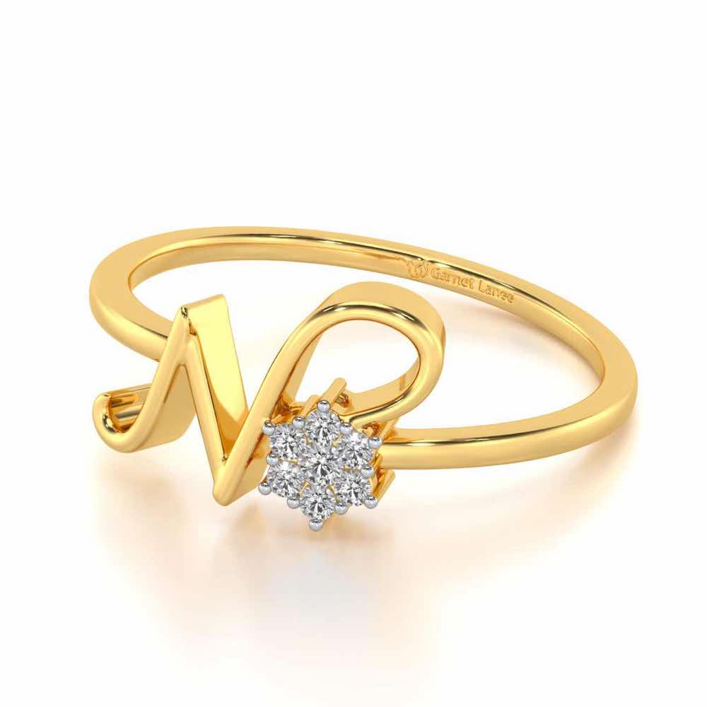 Flora N Silver Ring - Yellow Gold - Image 2