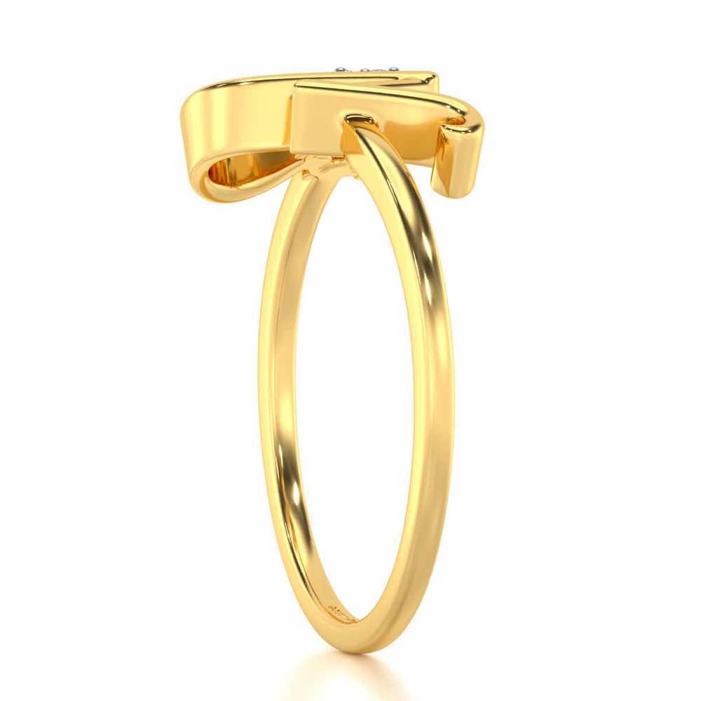 Flora N Silver Ring - Yellow Gold - Image 3