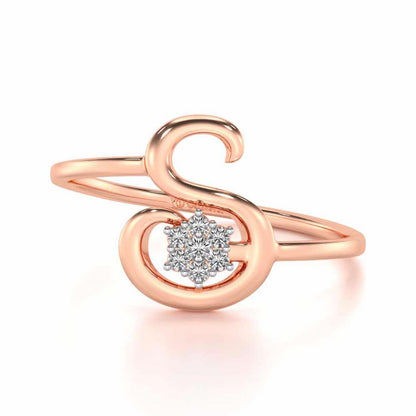 Flora S Silver Ring - Rose Gold - Image 4