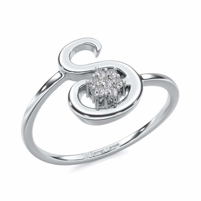 Flora S Silver Ring - White Gold - Image 1