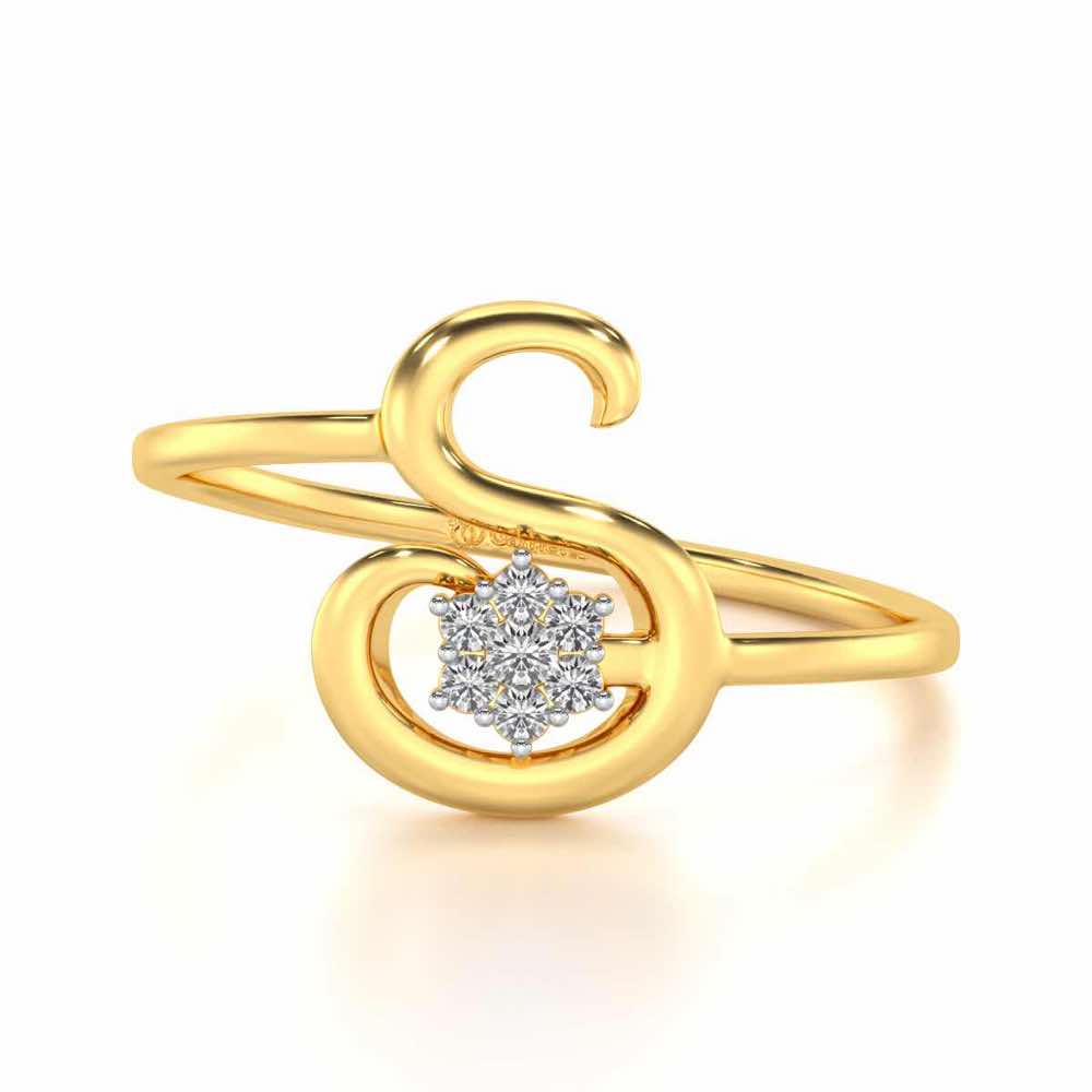 Flora S Silver Ring - Yellow Gold - Image 4