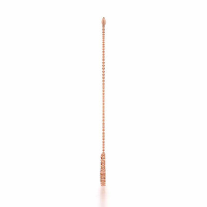 Floral Opulence Silver Necklace - Rose Gold - Image 4