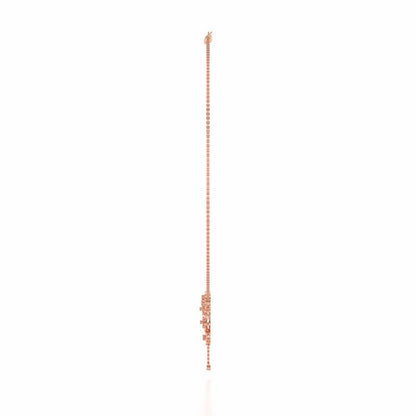 Floral Party Silver Necklace - Rose Gold - Image 4