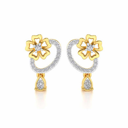 Flower factory Silver Earrings - Yellow Gold - Image 1