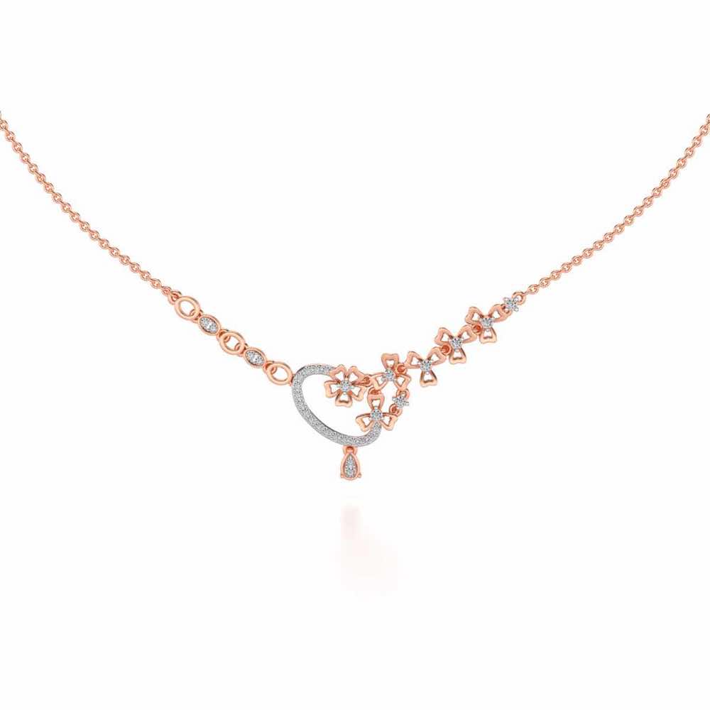 Flower factory Silver Necklace - Rose Gold - Image 2
