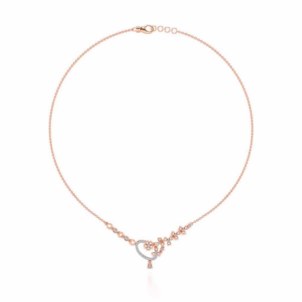 Flower factory Silver Necklace - Rose Gold - Image 3