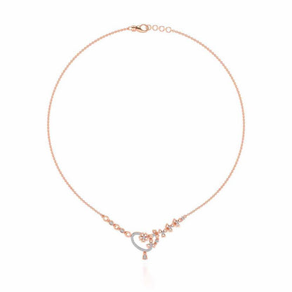 Flower factory Silver Necklace - Rose Gold - Image 3