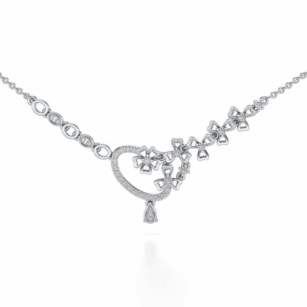 Flower factory Silver Necklace - White Gold - Image 1