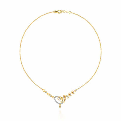 Flower factory Silver Necklace - Yellow Gold - Image 3