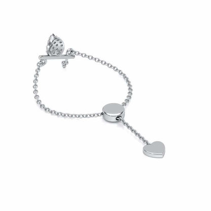 Flute Adjustable Silver Ring - White Gold - Image 3