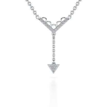 Fly Above Silver Pendant - White Gold - Image 1