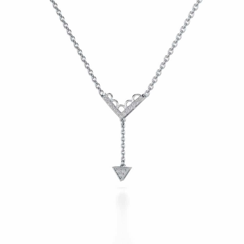 Fly Above Silver Pendant - White Gold - Image 3