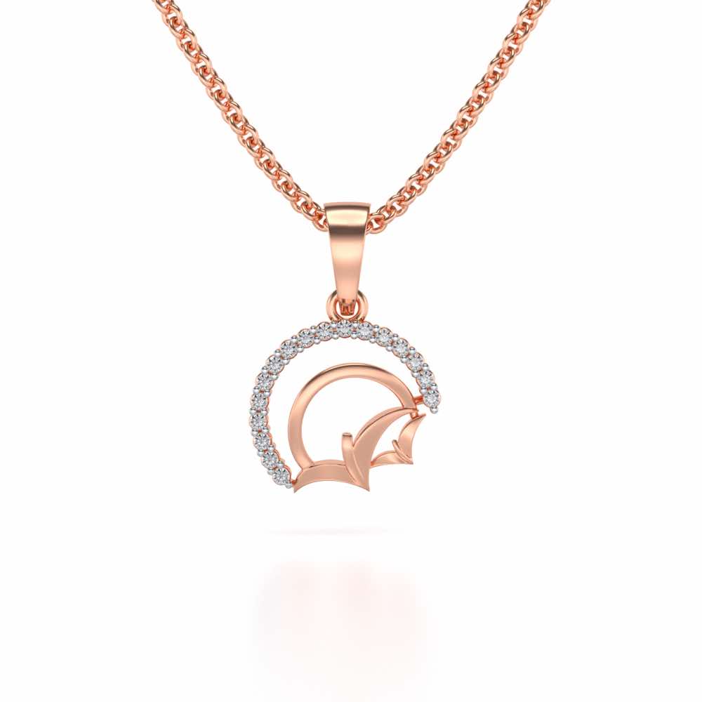 Fly High Silver Pendant - Rose Gold - Image 1