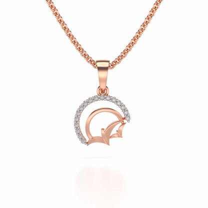Fly High Silver Pendant - Rose Gold - Image 1