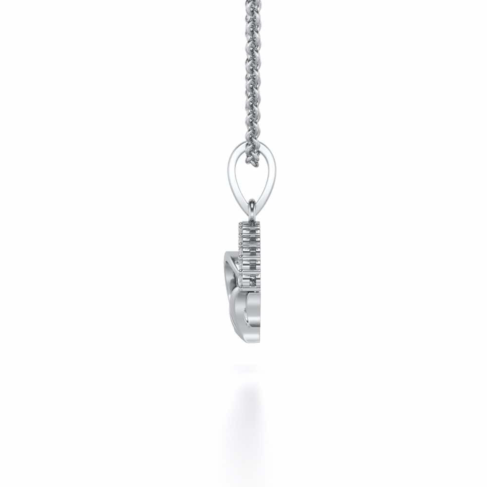 Fly High Silver Pendant - White Gold - Image 3