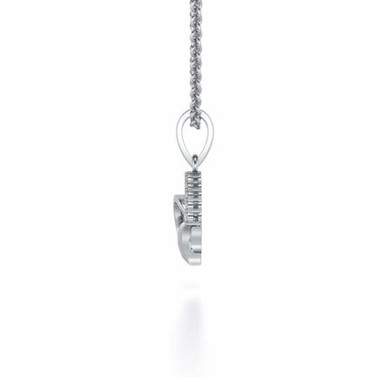 Fly High Silver Pendant - White Gold - Image 3