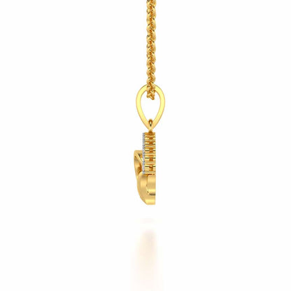Fly High Silver Pendant - Yellow Gold - Image 3