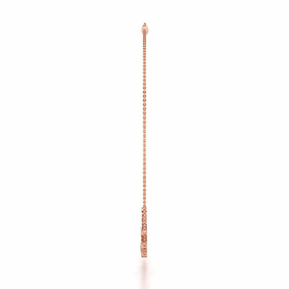 Forest Elegance Silver Necklace - Rose Gold - Image 4
