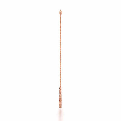 Forest Elegance Silver Necklace - Rose Gold - Image 4