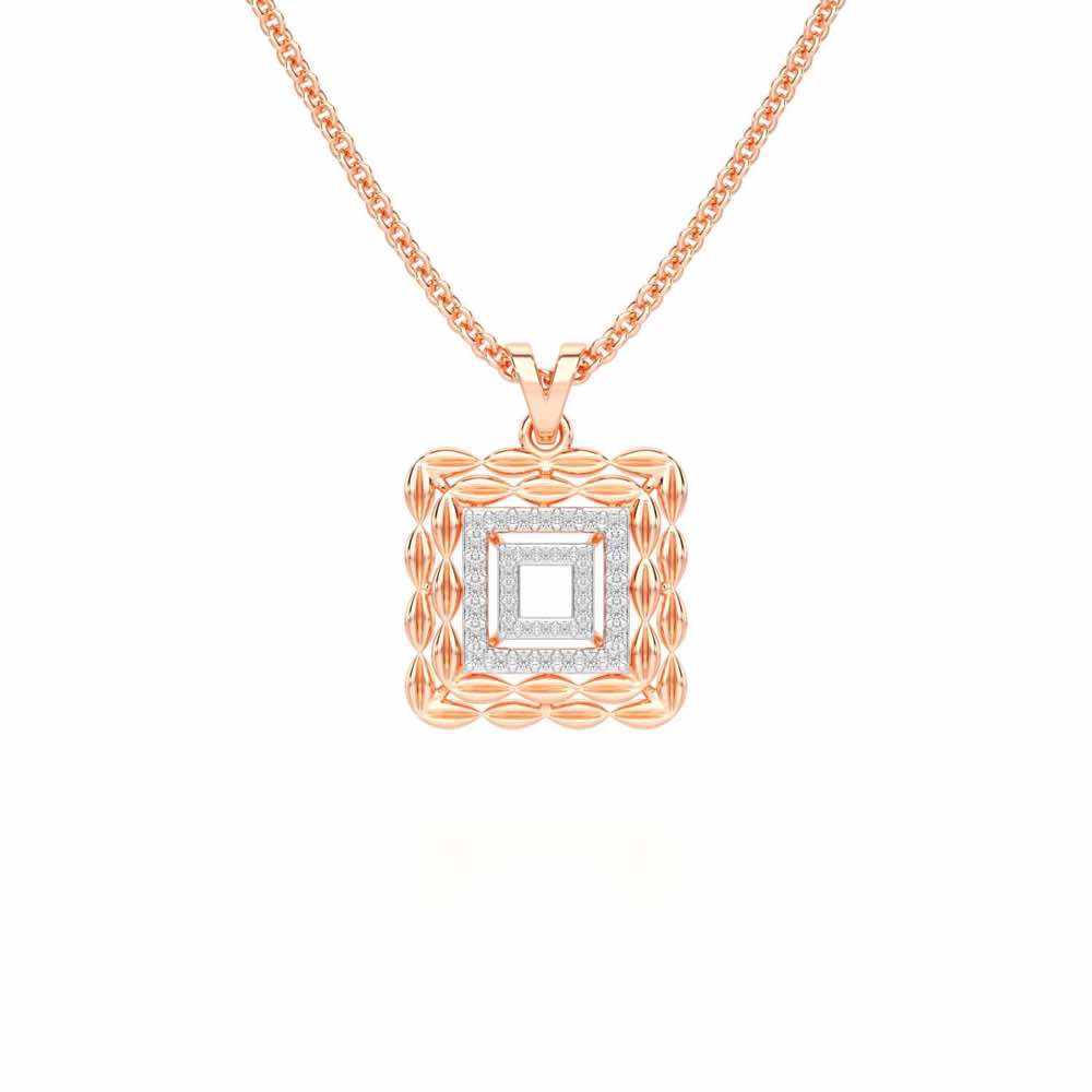 Forever Glow Silver Pendant - Rose Gold - Image 1