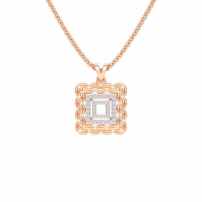 Forever Glow Silver Pendant - Rose Gold - Image 1