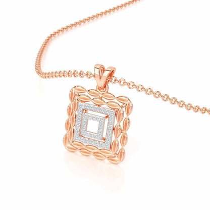 Forever Glow Silver Pendant - Rose Gold - Image 2