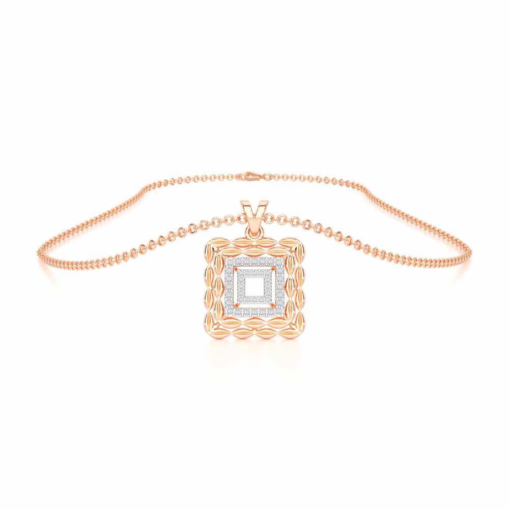 Forever Glow Silver Pendant - Rose Gold - Image 3