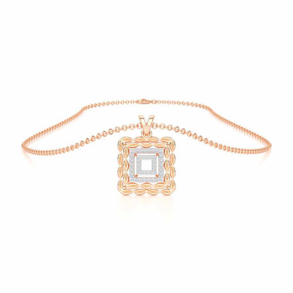 Forever Glow Silver Pendant - Rose Gold - Image 3