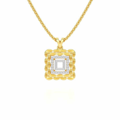 Forever Glow Silver Pendant - Yellow Gold - Image 1
