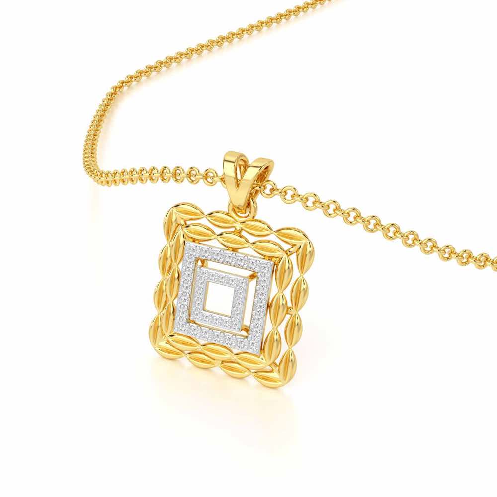 Forever Glow Silver Pendant - Yellow Gold - Image 2