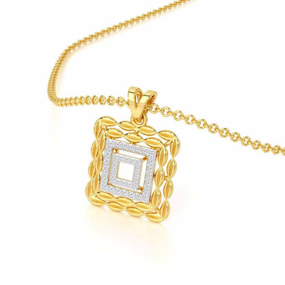 Forever Glow Silver Pendant - Yellow Gold - Image 2