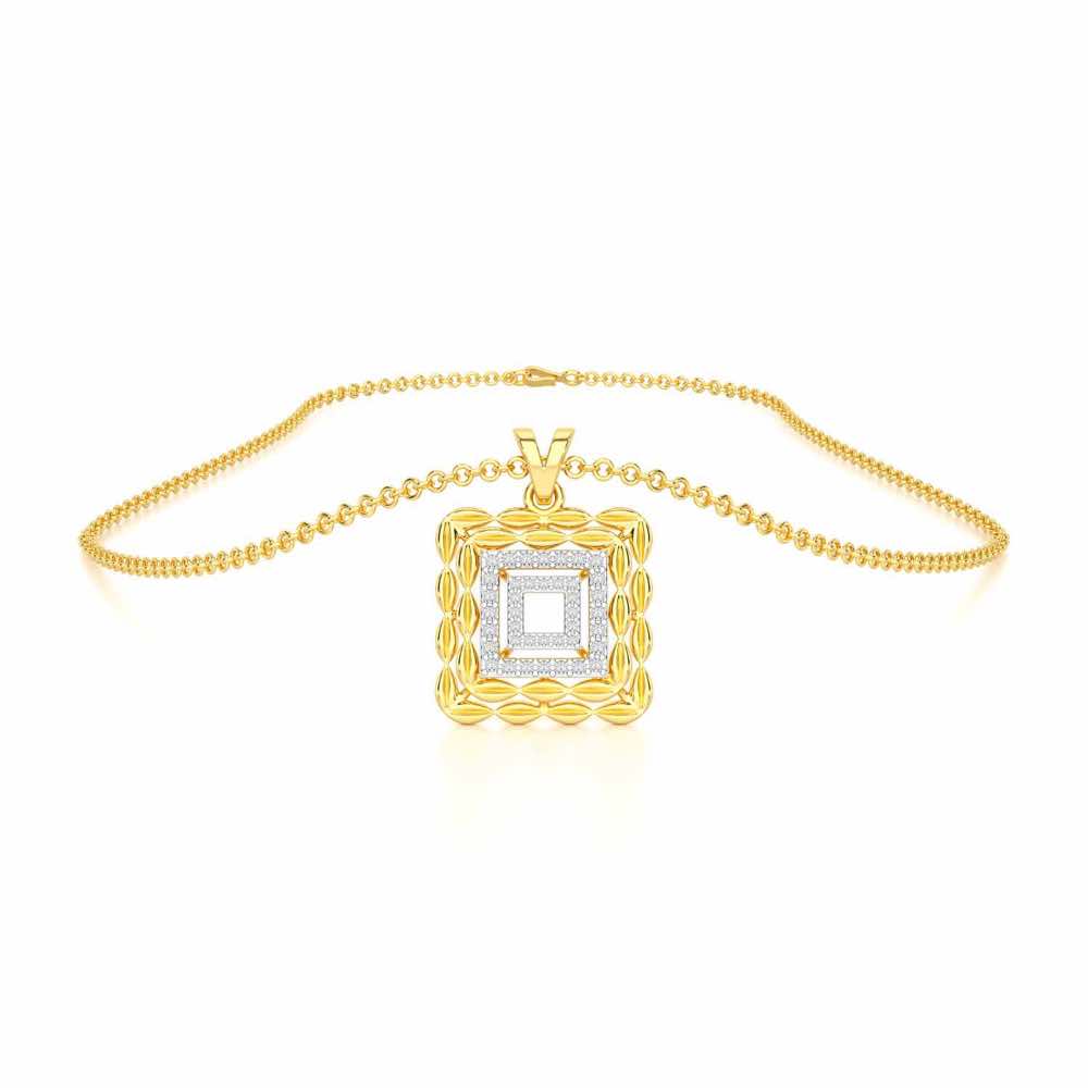 Forever Glow Silver Pendant - Yellow Gold - Image 3