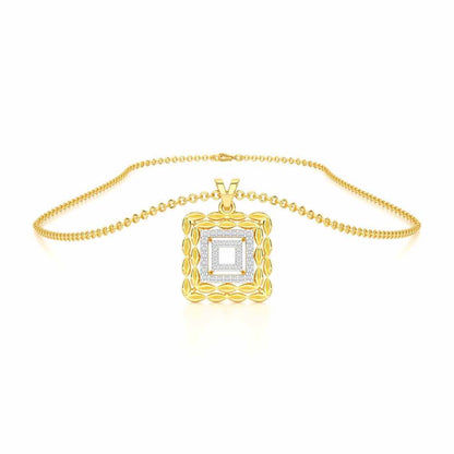 Forever Glow Silver Pendant - Yellow Gold - Image 3