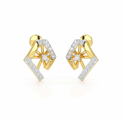 Forever Shine Silver Earrings - Yellow Gold - Image 1