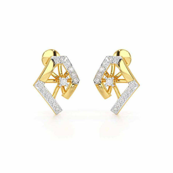 Forever Shine Silver Earrings - Yellow Gold - Image 1