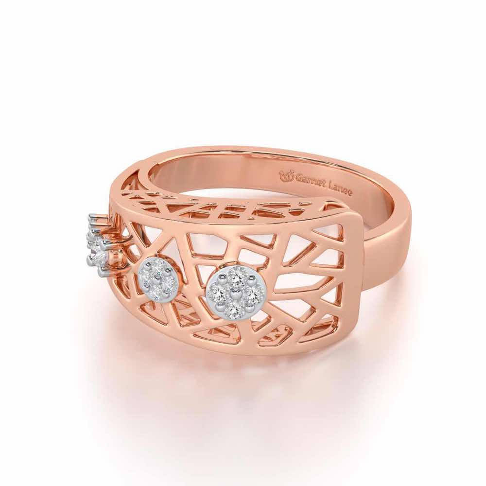Formative Silver Ring - Rose Gold - Image 2