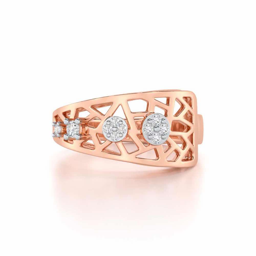 Formative Silver Ring - Rose Gold - Image 4