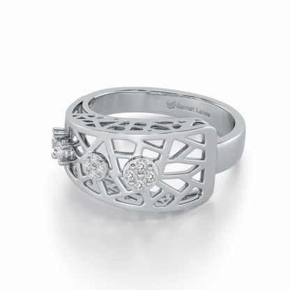 Formative Silver Ring - White Gold - Image 2