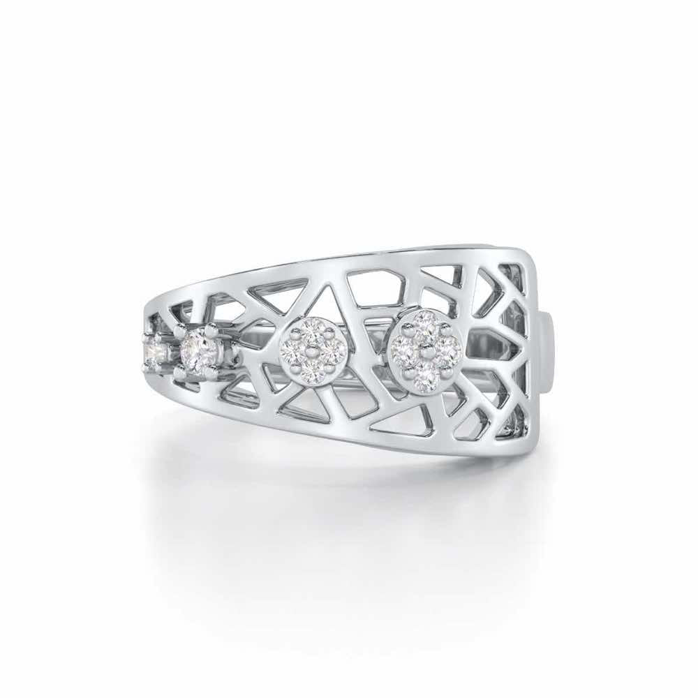 Formative Silver Ring - White Gold - Image 4